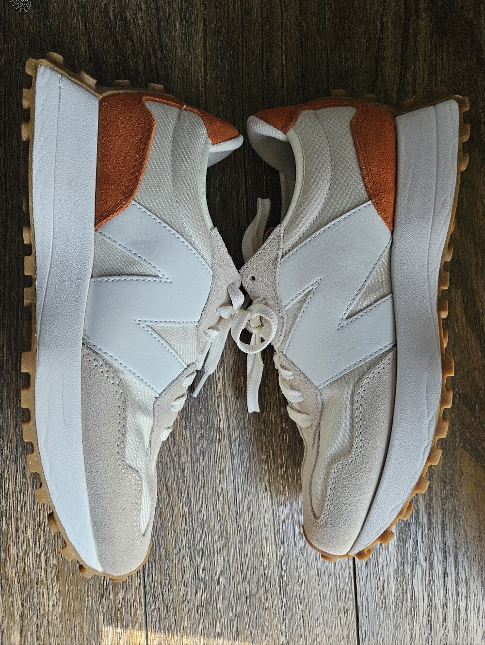 New Balance Women's White & Orange Retro Runner Sneakers - Picture 6 of 11